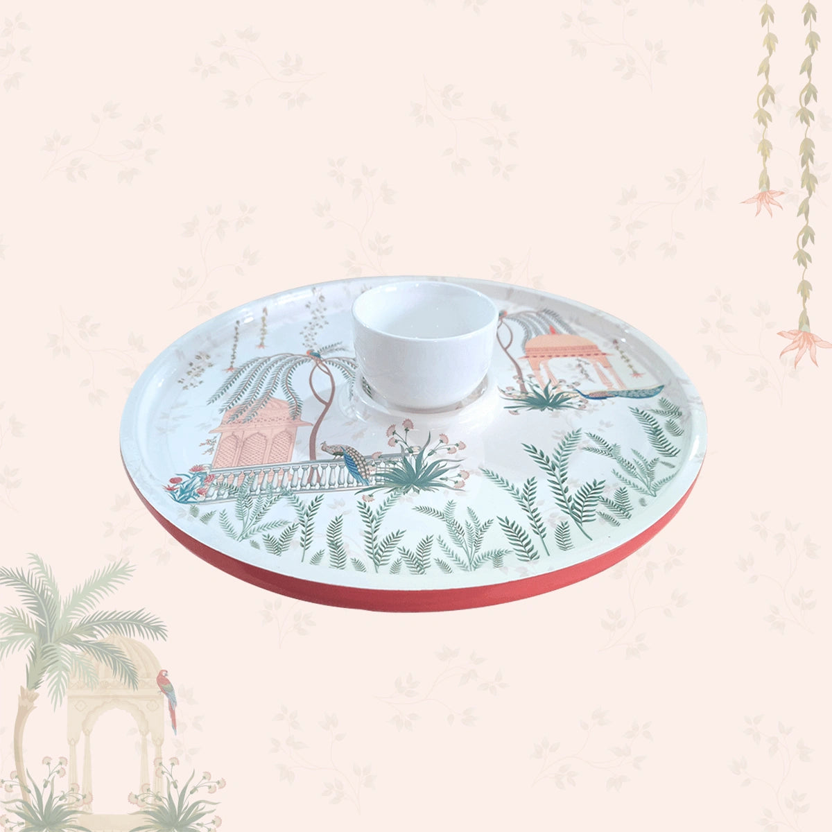 Mughal Gardens Chip & Dip Serving Platters